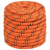 Vidaxxl corde de bateau 16 mm 50 m polypropylène orange