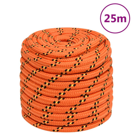 Vidaxxl corde de bateau 18 mm 25 m polypropylène orange