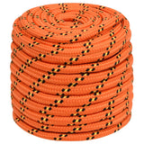 Vidaxxl corde de bateau 18 mm 25 m polypropylène orange