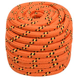 Vidaxxl corde de bateau 20 mm 50 m polypropylène orange