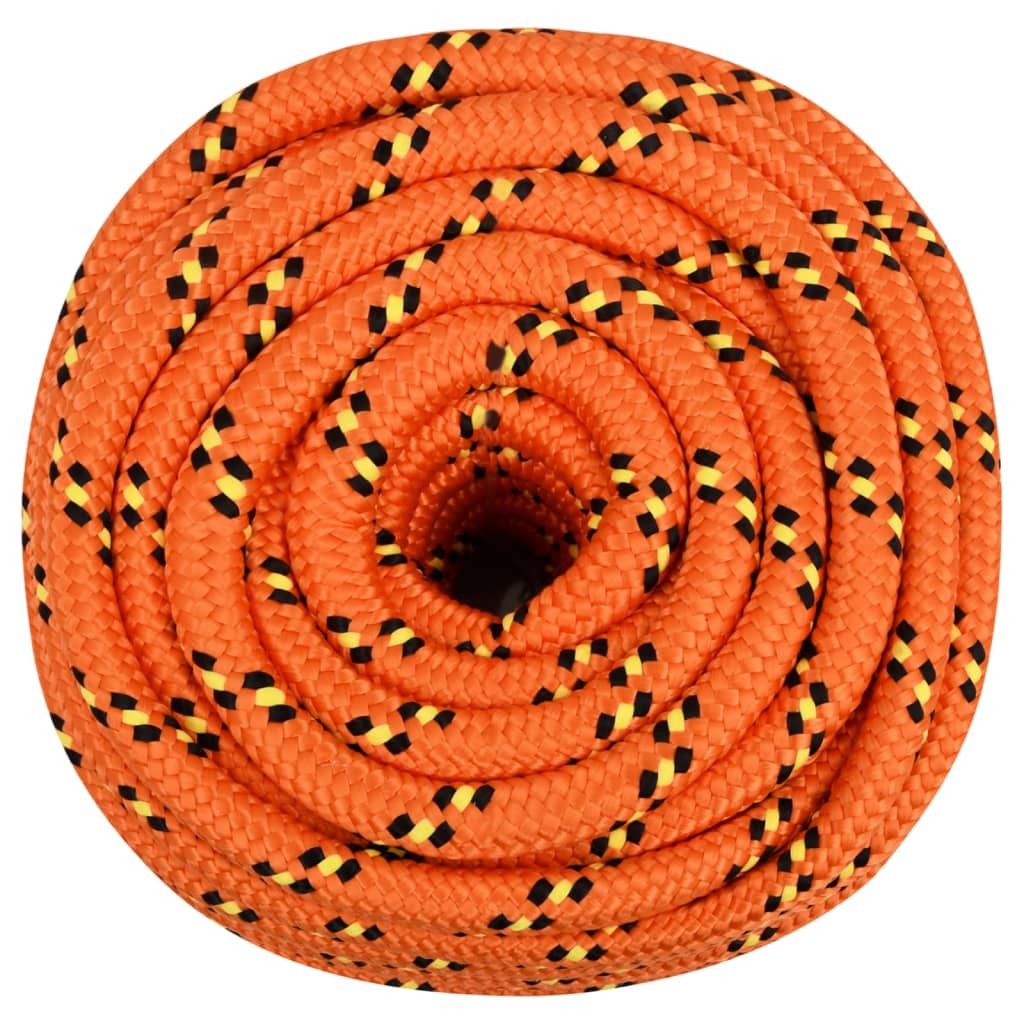 Vidaxxl corde de bateau 20 mm 50 m polypropylène orange