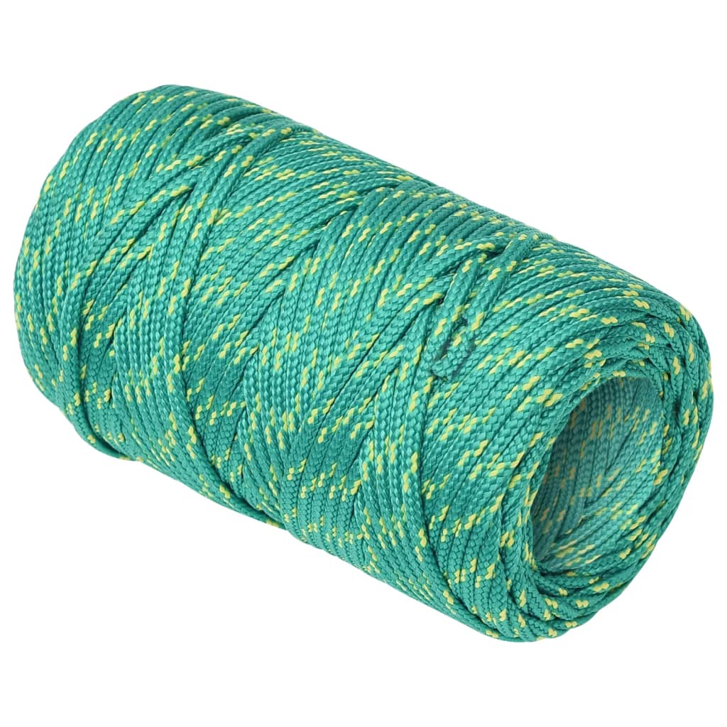 Vidaxl corde de bateau 2 mm 100 m polypropylène vert