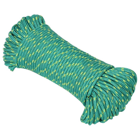 Vidaxl corde de bateau 4 mm 100 m polypropylène vert