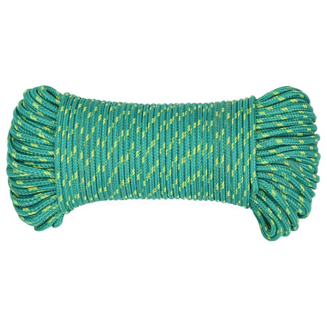 Vidaxl corde de bateau 4 mm 100 m polypropylène vert