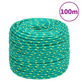 Vidaxl Boat Rope 6 mm 100 m polypropylengrøn