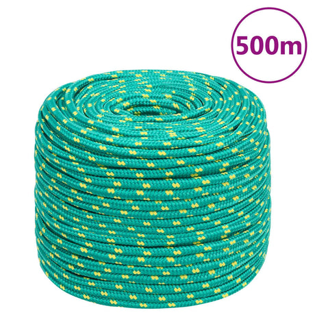 Vidaxl corde de bateau 8 mm 500 m polypropylène vert