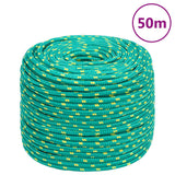 Vidaxxl corde de bateau 10 mm 50 m polypropylène vert