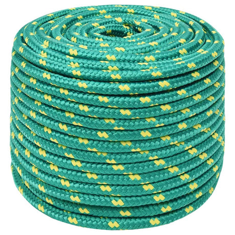 Vidaxxl corde de bateau 12 mm 25 m polypropylène vert