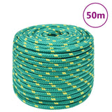 Vidaxl Boat Rope 12 mm 50 m polypropylengrøn