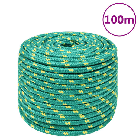 Vidaxxl corde de bateau 12 mm 100 m polypropylène vert