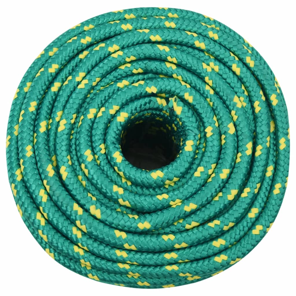 Vidaxxl corde de bateau 12 mm 100 m polypropylène vert