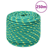 Vidaxxl corde de bateau 12 mm 250 m polypropylène vert