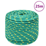 Vidaxl Boat Rope 14 mm 25 m polypropylengrønn