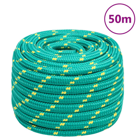 Vidaxxl corde de bateau 20 mm 50 m polypropylène vert