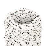 Corde de bateau vidaxl tressée 2 mmx50 m en polyester blanc