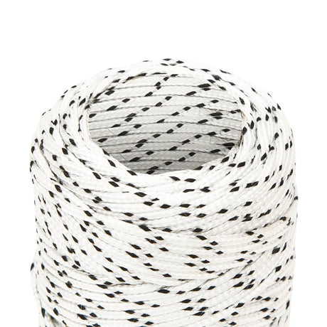 Corde de bateau vidaxl tressée 2 mmx50 m en polyester blanc