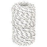 Corde de bateau vidaxl tressée 2 mm x 250 m de polyester blanc