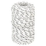 Corde de bateau vidaxl tressée 2 mm x 500 m de polyester blanc