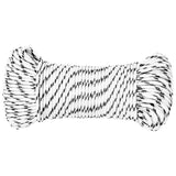 Vidaxl Boat Rope flettet 4 mmx25 m polyester hvid