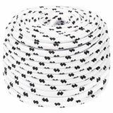 Corde à bateau vidaxl tressée 6 mmx25 m en polyester blanc