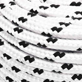 Corde à bateau vidaxl tressée 6 mmx25 m en polyester blanc