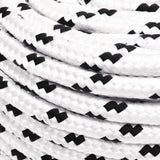 Corde à bateau vidaxl tressée 6 mmx25 m en polyester blanc