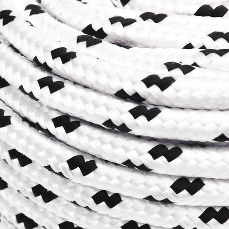 Corde à bateau vidaxl tressée 6 mmx25 m en polyester blanc