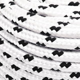 Corde à bateau vidaxl tressée de 8 mmx25 m blanc en polyester