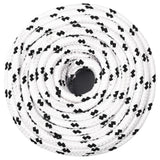 Corde à bateau vidaxl tressée 8 mmx100 m polyester blanc4