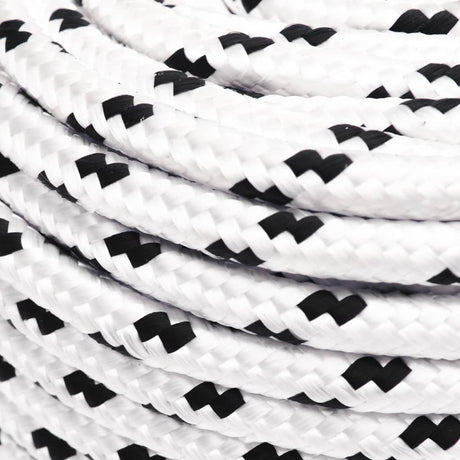 Corde de bateau vidaxl tressée 10 mmx25 m de polyester blanc