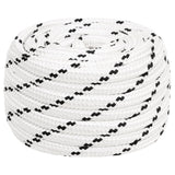 Vidaxl werkouw 16 mm 100 m polyester blanc