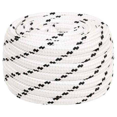 Vidaxl werkouw 16 mm 100 m polyester blanc