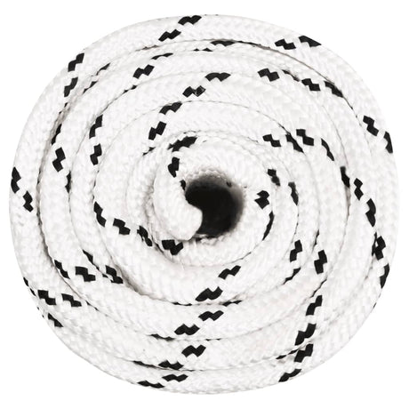 Vidaxl werkouw 16 mm 100 m polyester blanc