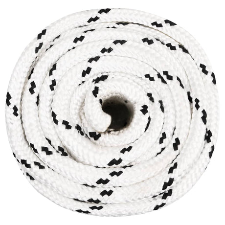 Vidaxl werkouw 18 mm 50 m polyester blanc