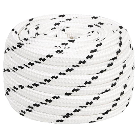 Vidaxl werkouw 18 mm 100 m polyester blanc