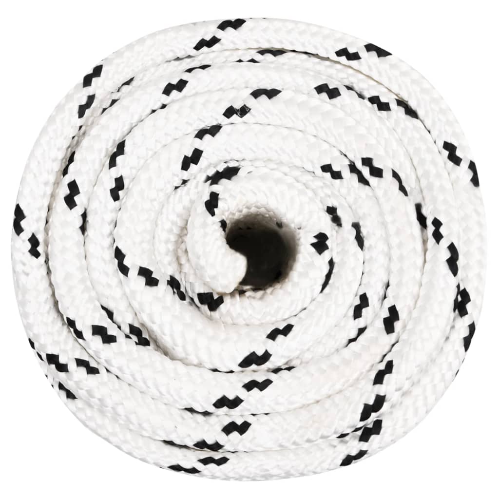 Vidaxl werkouw 18 mm 100 m polyester blanc