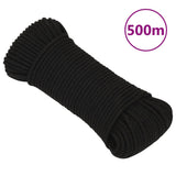 Vidaxx corde de travail 3 mm 500 m polyester noir