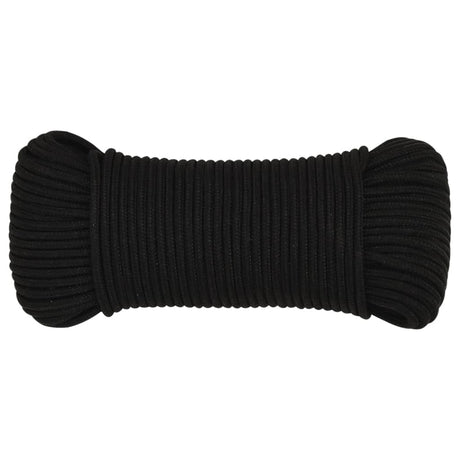 Vidaxx corde de travail 4 mm 50 m polyester noir