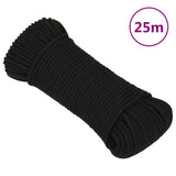 Vidaxl werkouw 5 mm 25 m polyester noir