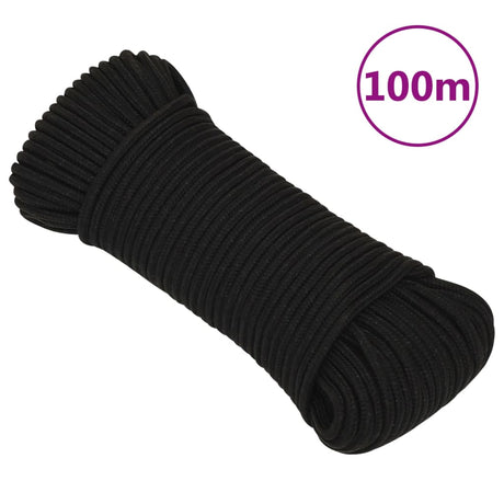 Vidaxx corde de travail 5 mm 100 m polyester noir
