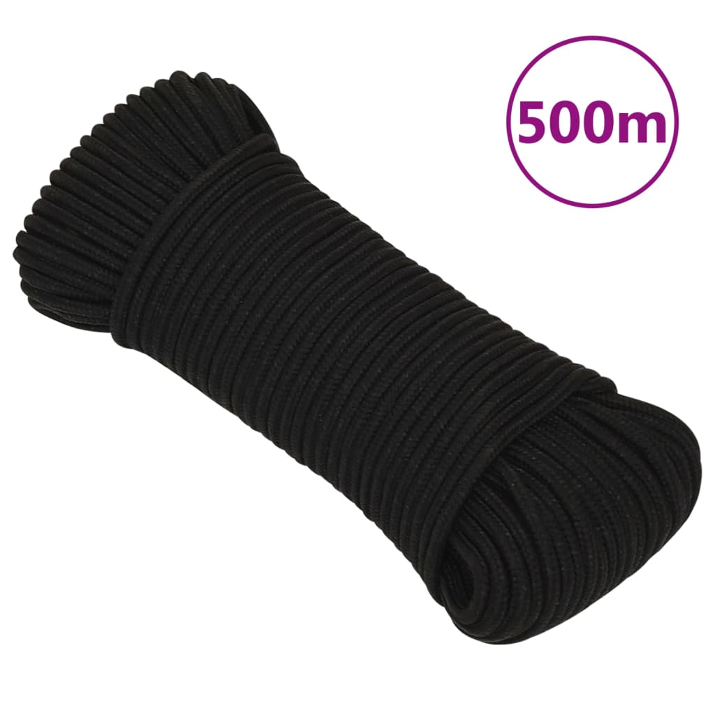 Vidaxx corde de travail 5 mm 500 m polyester noir