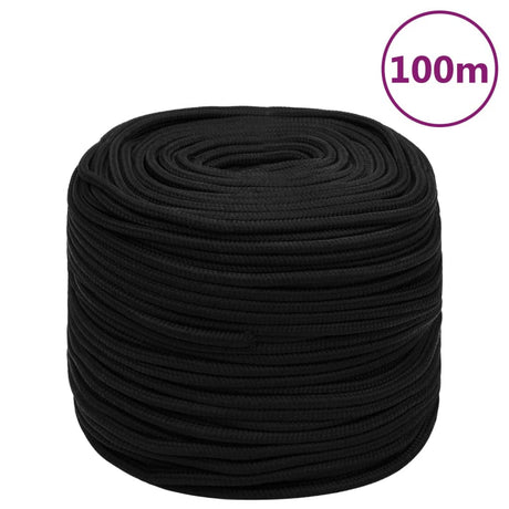 Vidaxx corde de travail 6 mm 100 m polyester noir