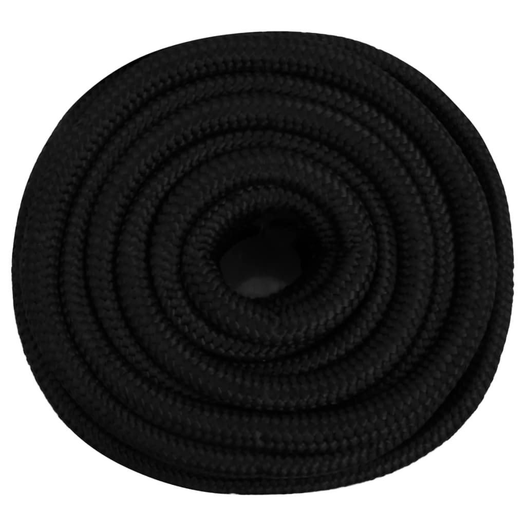 Vidaxl Werkouw 20 mm 25 m poliéster negro