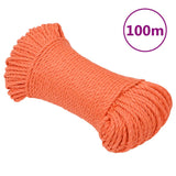 Vidaxl werkouw 3 mm 100 m Polroprope Oranje