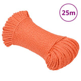 Vidaxl werkouw 8 mm 25 m polypropène oranje