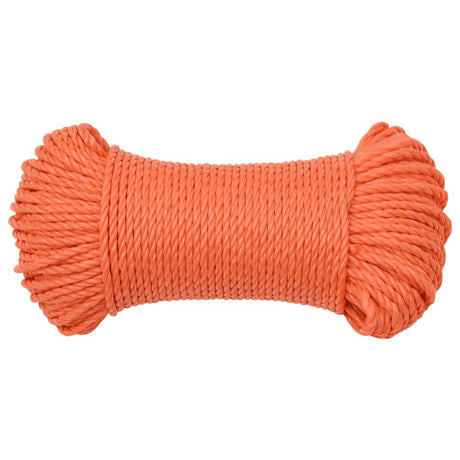 Vidaxl werkouw 8 mm 25 m polypropène oranje