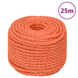 Vidaxl werkouw 20 mm 25 m polypropène oranje