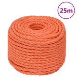 VidaXL Corde de travail 20 mm 25 m polypropylène orange