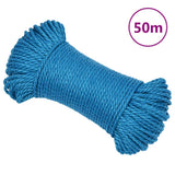 Vidaxl werkouw 8 mm 50 m de polypropène bleu
