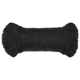 Vidaxx corde de travail 3 mm 25 m polypropylène noir